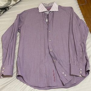 Purple Robert graham dress shirt